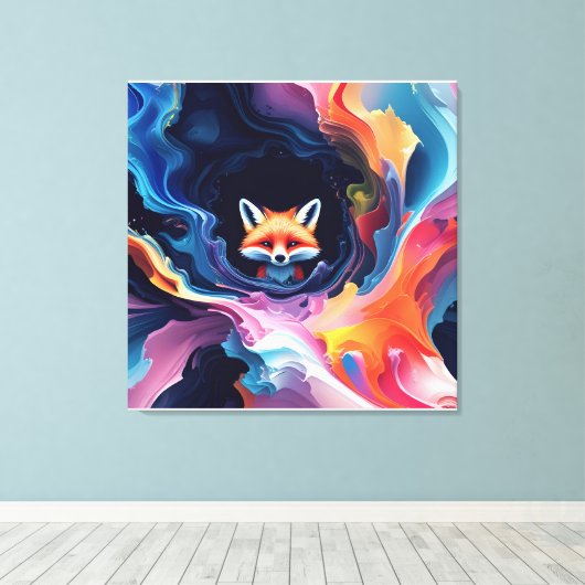 "Geist der Aurora" Leinwanddruck (Insitu (Holzboden))