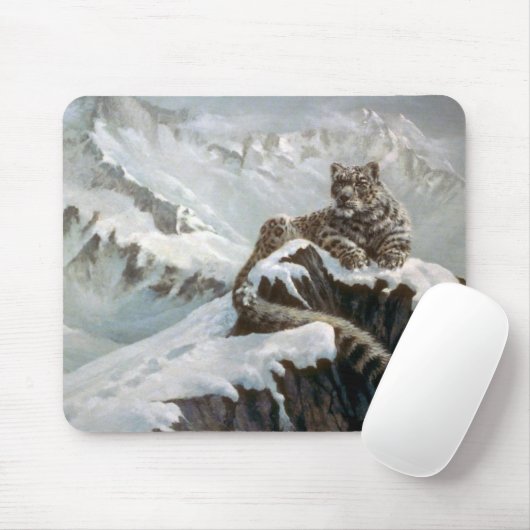 Geist der Berge, Schnee-Leopard Mousepad (Mit Mouse)
