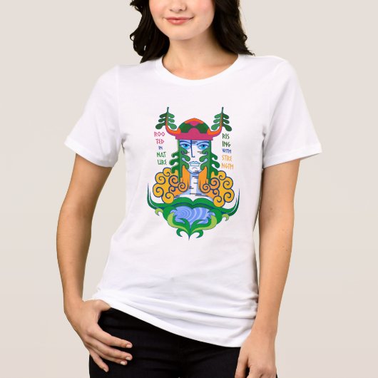 Geist der Birke Tri-Blend Shirt (Vorderseite)