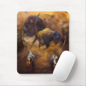 Geist der Brown-Büffel-Kunst Mousepad (Mit Mouse)