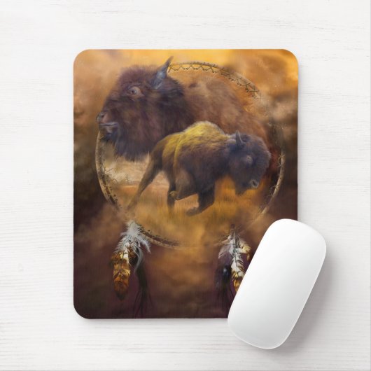 Geist der Brown-Büffel-Kunst Mousepad (Mit Mouse)