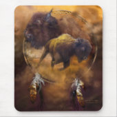 Geist der Brown-Büffel-Kunst Mousepad (Vorne)