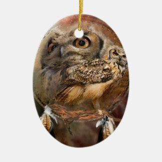 Geist der Eulen-Kunst-Verzierung Keramikornament