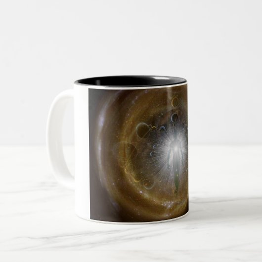 Geist der Ewigkeit Zweifarbige Tasse (Vorderseite Links)