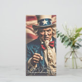 Geist der Freiheit in Rot, Weiß und Blau (Stehend Vorderseite)