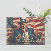 Geist der Freiheit in Rot, Weiß und Blau (Stehend Vorderseite)