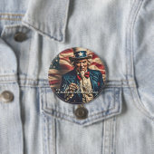Geist der Freiheit in Rot, Weiß und Blau Button (Beispiel)