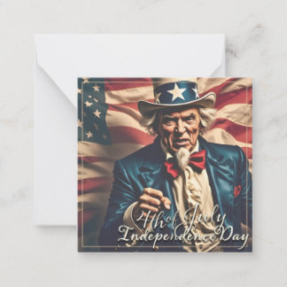 Geist der Freiheit in Rot, Weiß und Blau Mitteilungskarte