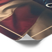 Geist der Freiheit in Rot, Weiß und Blau Poster (Ecke)