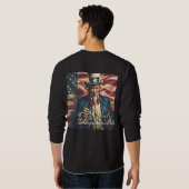 Geist der Freiheit in Rot, Weiß und Blau Sweatshirt (Schwarz voll)