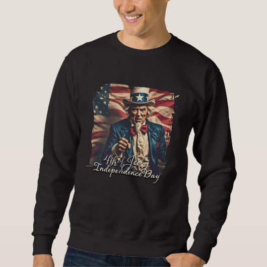 Geist der Freiheit in Rot, Weiß und Blau Sweatshirt (Vorderseite)