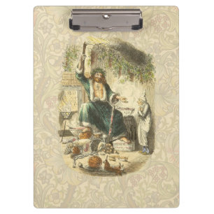 Geist der gegenwärtigen Weihnacht Scrooge Klemmbrett