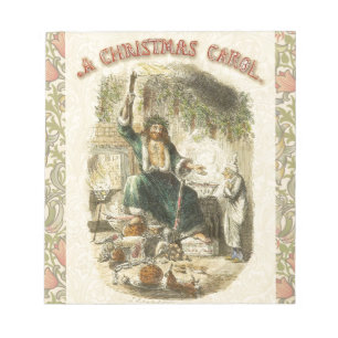 Geist der gegenwärtigen Weihnacht Scrooge Notizblock