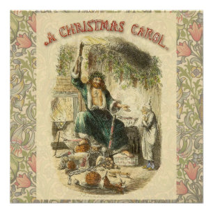 Geist der gegenwärtigen Weihnacht Scrooge Poster