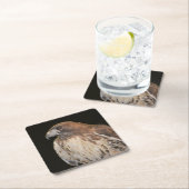 Geist der Hawk Rechteckiger Pappuntersetzer (Vor Ort)