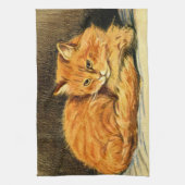 Geist der Ingwerkatze Geschirrtuch (Vertikal)
