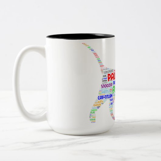 Geist der Katze Zweifarbige Tasse (Links)