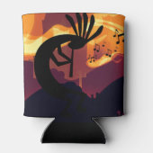 Geist der Kokopelli Wüste Landschaft Sonnenunterga Dosenkühler (Rückseite)