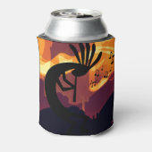 Geist der Kokopelli Wüste Landschaft Sonnenunterga Dosenkühler (Kanne Rückseite)