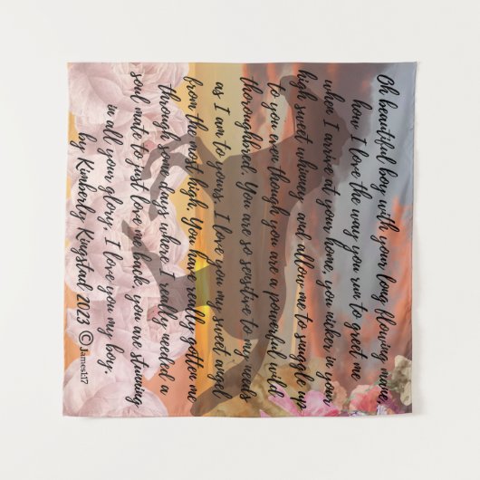 Geist der Liebe Wandteppich (Vorderseite (Horizontal))