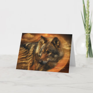 Geist der Mondwolf ArtCard Karte