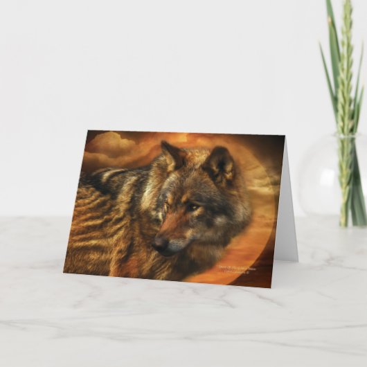 Geist der Mondwolf ArtCard Karte (Vorderseite)