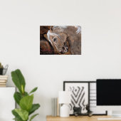 Geist der Mustang Printed Leinwand Poster (Heimbüro)