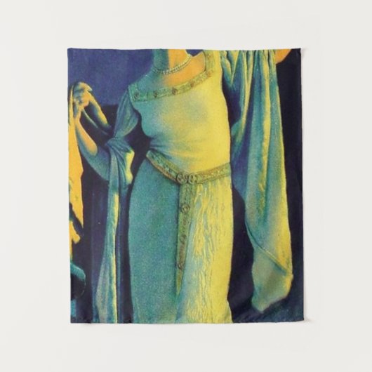 Geist der Nacht - Maxfield Parrish Wandteppich (Vorderseite)