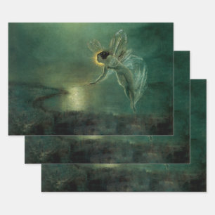 Geist der Nacht von Grimshaw, Viktorianische Fee Geschenkpapier Set