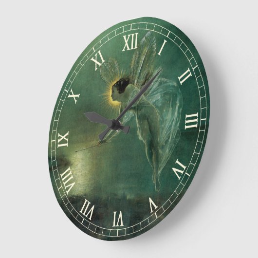 Geist der Nacht von Grimshaw, Viktorianische Fee Große Wanduhr (Winkel)