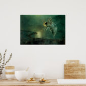 Geist der Nacht von Grimshaw, Viktorianische Fee Poster (Küche)