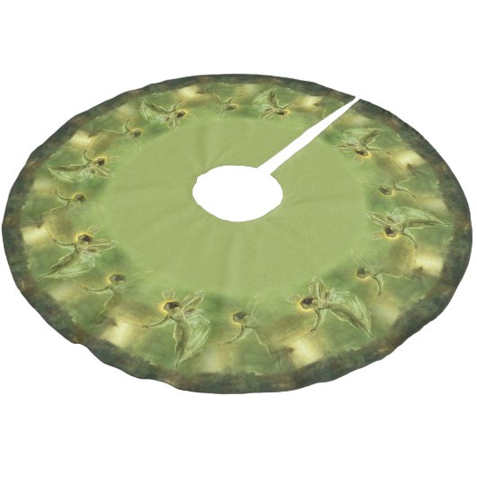 Geist der Nachtfee Polyester Weihnachtsbaumdecke (Schrägansicht)