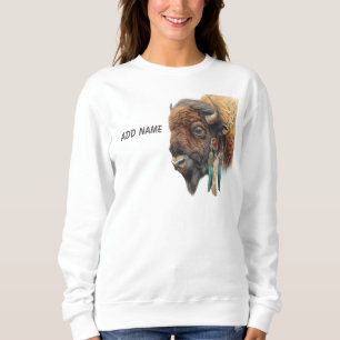 Geist der Prärie: Heiliger Büffel Sweatshirt