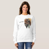 Geist der Prärie: Heiliger Büffel Sweatshirt (Vorne ganz)