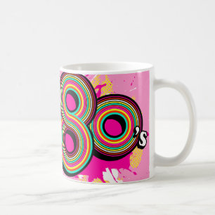 Geist der retro Tasse des rosa Logos