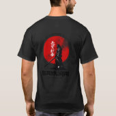 Geist der Samurai Ehrenhafter alter Krieger T-Shirt (Rückseite)