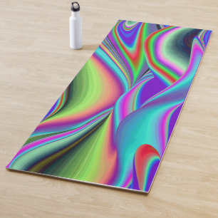 Geist der Sommerbrise Abstract 3D Regenbogenkunst Yogamatte