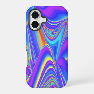 Geist der Sommerbrise, Abstrakte 3D Regenbogenkuns iPhone 16 Hülle