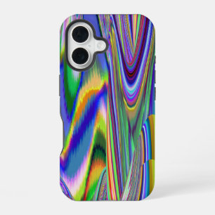 Geist der Sommerbrise, Abstrakte 3D-Regenbogenkuns iPhone 16 Hülle
