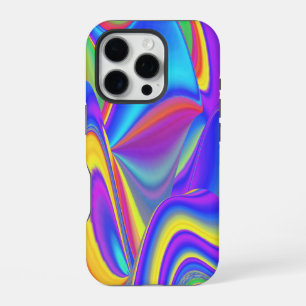 Geist der Sommerbrise, Abstrakte 3D Regenbogenkuns iPhone 16 Pro Hülle