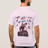 Geist der Unabhängigkeit blassrosa T-Shirt (Rückseite)