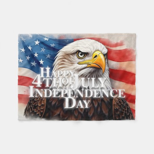 Geist der Unabhängigkeit Fleecedecke (Vorderseite (Horizontal))