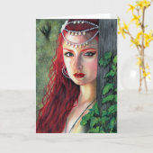 Geist der Walddamen-Grußkarte Karte (Gelbe Blume)