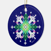 Geist der Weihnachten Keramikornament (Links)
