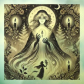 Geist der Weihnachts vergangene Kerze Fensteraufkleber (Blatt 3)