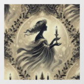 Geist der Weihnachtsferien Fensteraufkleber (Blatt)