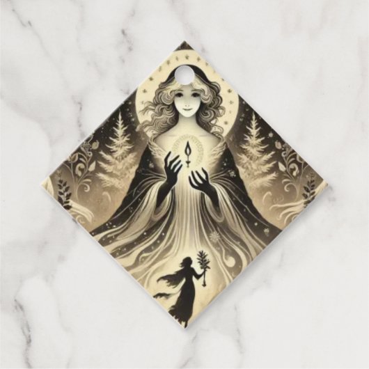 Geist der Weihnachtsferien Geschenkanhänger (Vorderseite)