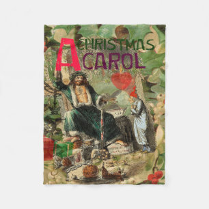 Geist-der-Weihnachtsgeschenk-Illustration Scrooge Fleecedecke