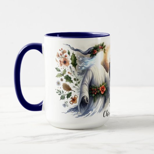 Geist der Weihnachtskaffee-Tasse Tasse (Links)