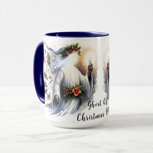 Geist der Weihnachtskaffee-Tasse Tasse (Vorderseite Links)
